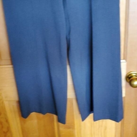 Evan Picone Sz. 8 Stretch Dark Gray Flared Dress Slacks - Picture 4 of 7